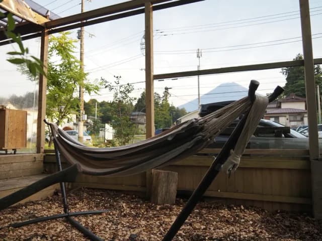 ハンモックあります！