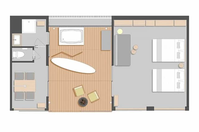 富士御殿場 藤乃煌 豪華露營｜近御殿場Outlet-山景加大雙床房:附停車位【不挑房】-2