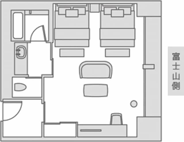 Mars Garden Wood Gotemba-[Mt. Fuji base side] Main building deluxe room triple [Triple room] [Non-smoking] [Mountain view]-6
