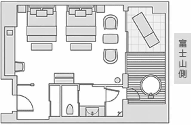 Mars Garden Wood飯店 御殿場｜近御殿場Outlet-別館 富士山景豪華雙床房:附露天浴池【不挑房】-6