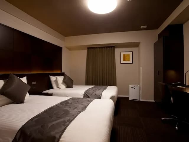 靜鐵商旅 Prezio 靜岡站南｜靜岡站步行2分/腳踏車租借-豪華雙床房【不挑房】-1