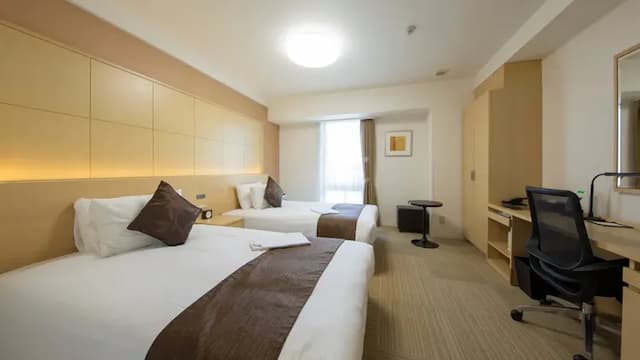 靜鐵商旅 Prezio 靜岡站南｜靜岡站步行2分/腳踏車租借-豪華雙床房【不挑房】-2