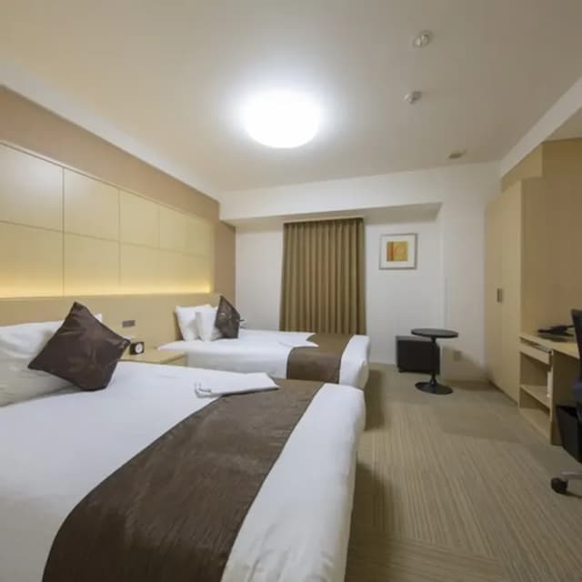 靜鐵商旅 Prezio 靜岡站南｜靜岡站步行2分/腳踏車租借-豪華雙床房【不挑房】-3