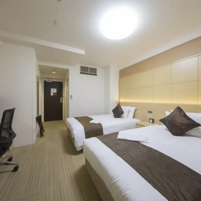 靜鐵商旅 Prezio 靜岡站南｜靜岡站步行2分/腳踏車租借-雙床房【不挑房】-4