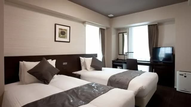 靜鐵商旅 Prezio 靜岡站南｜靜岡站步行2分/腳踏車租借-雙床房【不挑房】-2