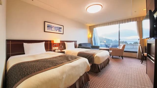 Western-style room deluxe twin 35 square meters (Mt. Fuji side)