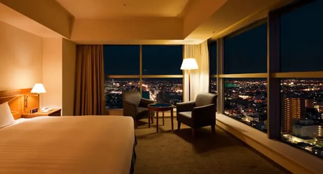 Hotel Grand Hills Shizuoka (BBH Hotel Group)-Panoramic 45sqm corner room [Deluxe] [Double room] [Smoking] [Nightlife view]-4