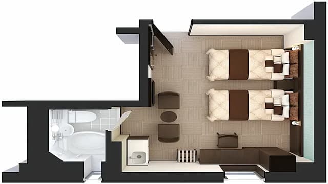 Kuretake Inn Premium Shizuoka-Ekimae-Comfortable in a spacious space with a kitchenette ☆ [Deluxe] [Twin room] [Non-smoking] [Smoking/non-smoking not specified]-2