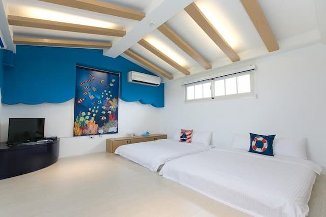 窩在一起－烘焙DIY／免費停車場／免費腳踏車租借／兒童遊戲區-四人房-1