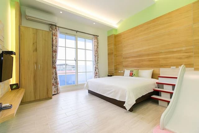 窩在一起－烘焙DIY／免費停車場／免費腳踏車租借／兒童遊戲區-親子溜滑梯雙人房-2