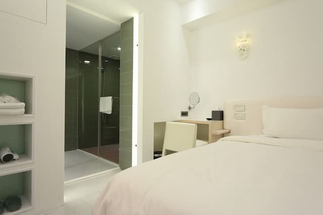 汎特希公寓 | 市區x時尚簡約 | 全景落地採光-標準雙人房(無窗)-6