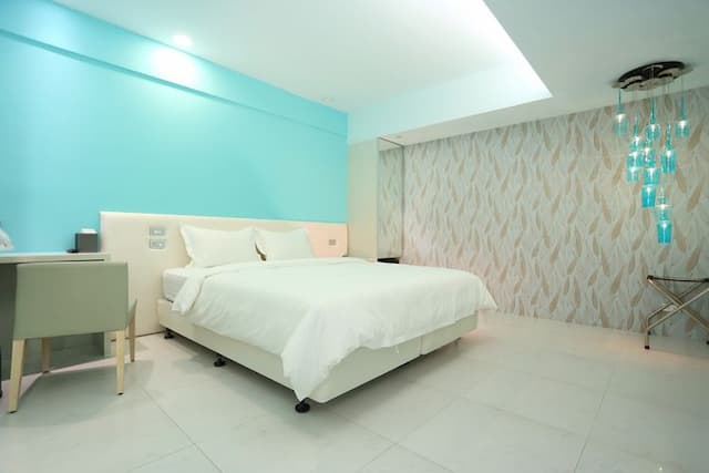 汎特希公寓 | 市區x時尚簡約 | 全景落地採光-標準雙人房(無窗)-8