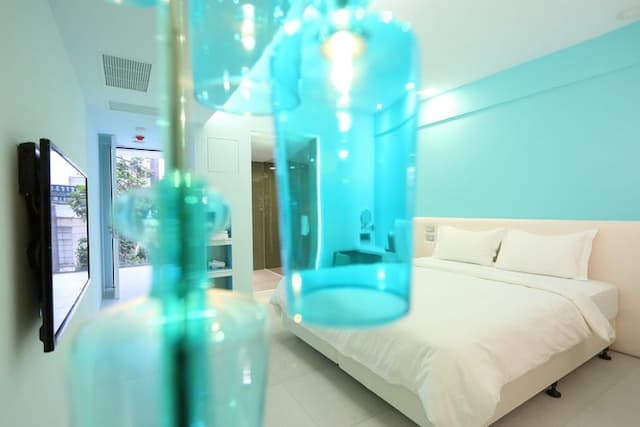 汎特希公寓 | 市區x時尚簡約 | 全景落地採光-標準雙人房(無窗)-9