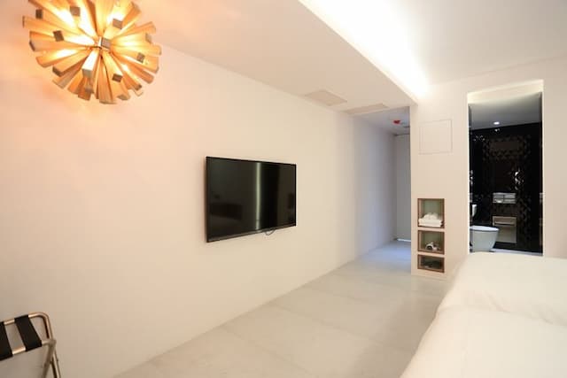 汎特希公寓 | 市區x時尚簡約 | 全景落地採光-商務雙人房(無窗)-8