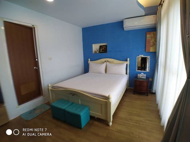 玖拾捌民宿｜可選購18-20人花蓮包棟｜近花蓮火車站-7A 空中庭園雙人房-4