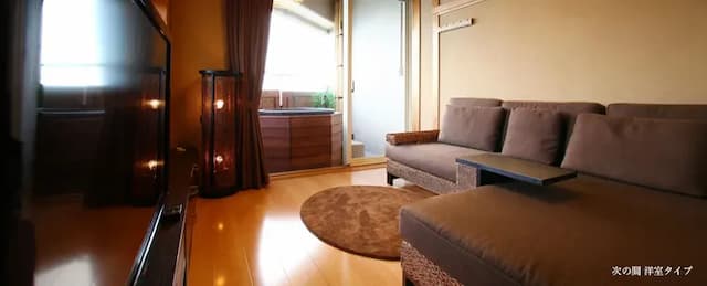 Luxury Japanese Hotel Kaze-no-Kaori Umi-Upper Floor 2 Double Twin Room with Open Air Bath-4