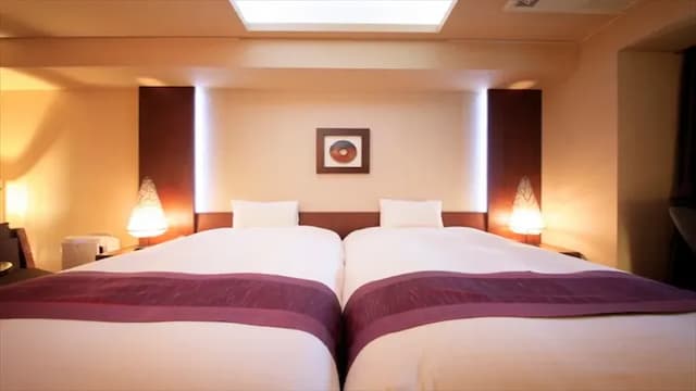 Luxury Japanese Hotel Kaze-no-Kaori Umi-Standard 2 Twin Rooms with Open Air Bath-3
