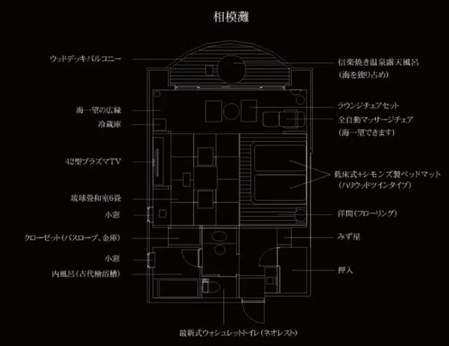 Luxury Japanese Hotel Kaze-no-Kaori Umi-Standard Twin Room with Open Air Bath-5