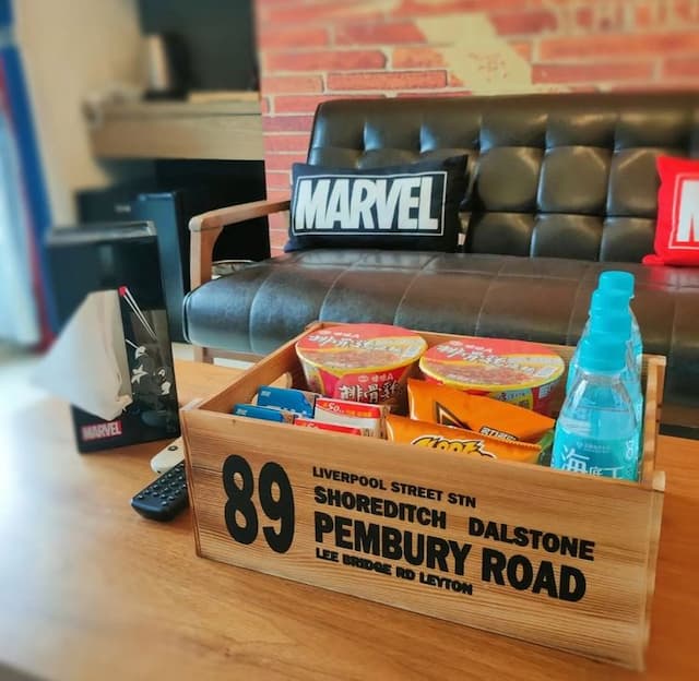 聽見蝸牛民宿 | 自行車使用｜BBQ場地｜停車場-美式英雄四人房-7