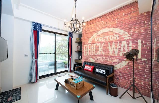 聽見蝸牛民宿 | 自行車使用｜BBQ場地｜停車場-美式英雄四人房-2