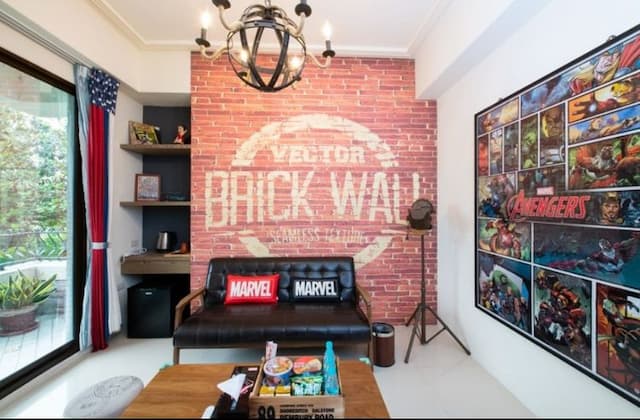 聽見蝸牛民宿 | 自行車使用｜BBQ場地｜停車場-美式英雄四人房-3