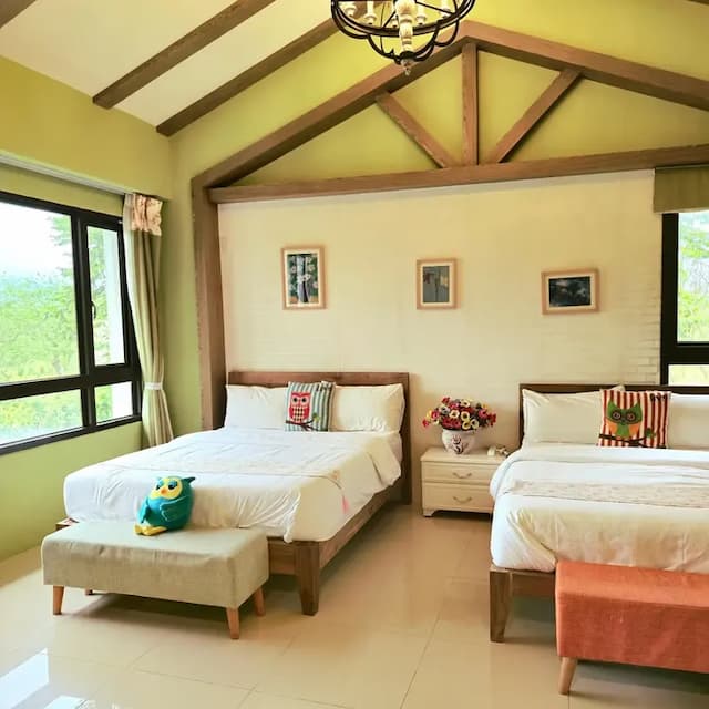 聽見蝸牛民宿 | 自行車使用｜BBQ場地｜停車場-鄉村溫馨四人房-3