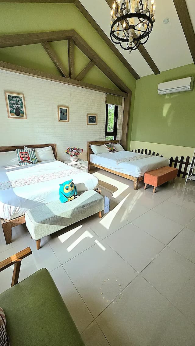 聽見蝸牛民宿 | 自行車使用｜BBQ場地｜停車場-鄉村溫馨四人房-4