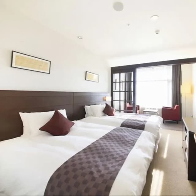 佐世保QUINTESSA飯店｜近JR佐世保車站/九十九島水族館開車10分/佐世保漢堡步行10分-雅致雙床房【不挑房】-1