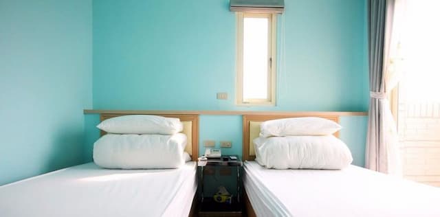 田鄰綠民宿-雙人房（兩小床）-1