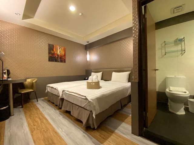 IN99 HOTEL-無窗精緻雙人房（二小床/一大床）-4