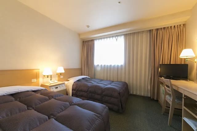 飛驒高山華盛頓廣場飯店｜高山站徒步1分/三町古建築保存區徒步11分-雙床房【不挑房】-1