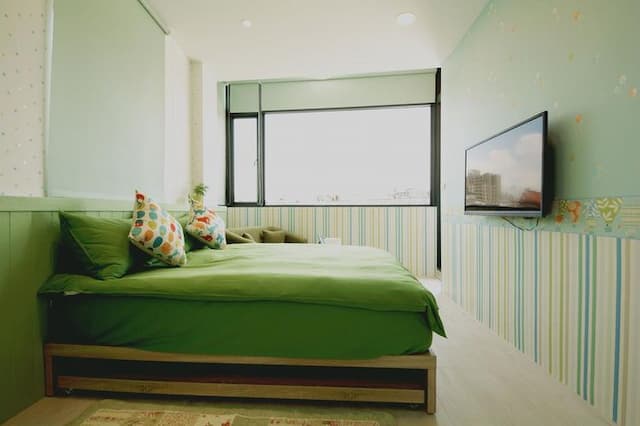 宜蘭羅東夜市迷彩民宿-綠雙人套房-4