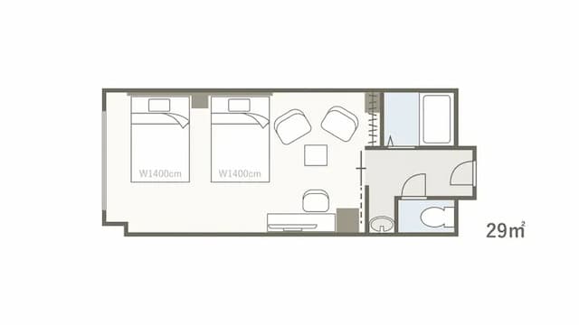 Superior twin floor plan