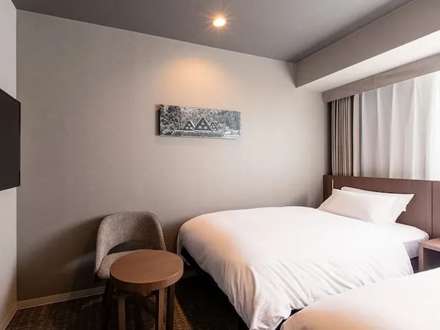 Wing永安國際飯店 飛驒高山｜高山站徒步5分/三町古建築保存區徒步12分-標準雙床房【不挑房】-2