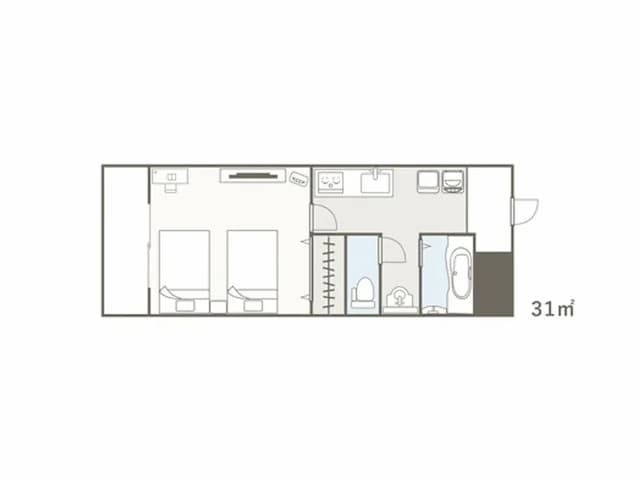RESIDENCE HOTEL 高山站前｜高山站徒歩2分/三町古建築保存區徒步15分-標準雙床房【不挑房】-9