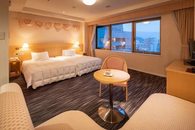 飛驒廣場飯店｜高山站徒歩5分/三町古建築保存區徒歩13分-喜多館＜優雅＞｜寬廣景觀豪華雙床房【不挑房】-2