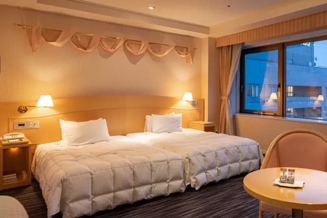 飛驒廣場飯店｜高山站徒歩5分/三町古建築保存區徒歩13分-喜多館＜優雅＞｜寬廣景觀豪華雙床房【不挑房】-3