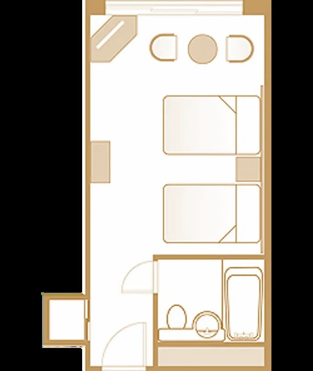 飛驒廣場飯店｜高山站徒歩5分/三町古建築保存區徒歩13分-＜愜意＞｜標準雙床房【不挑房】-6