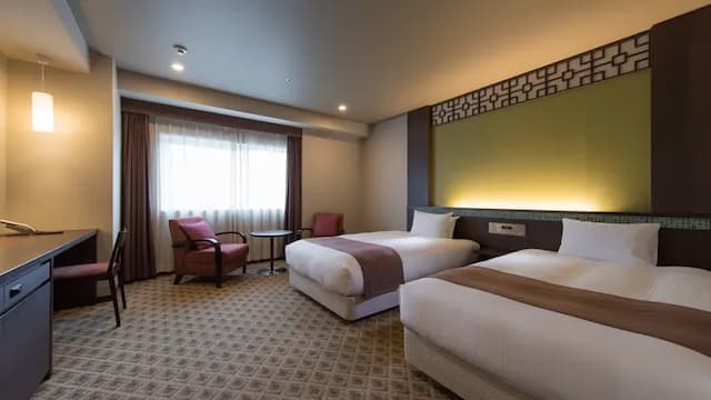 JR九州長崎飯店｜Amu Plaza購物中心正上方/長崎車站步行1分/諏訪神社開車10分-豪華雙床房【不挑房】-1