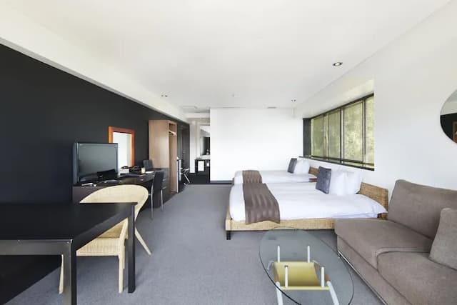 熱海溫泉 Relax Resort飯店｜熱海站開車5分-現代角隅雙床房【不挑房】-2