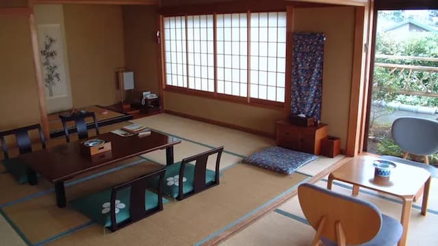 Japanese-style room 12.5 tatami mats ~ Tsukimidai terrace [Open-air bath with free-flowing hot spring]/Guest room *This is an image
