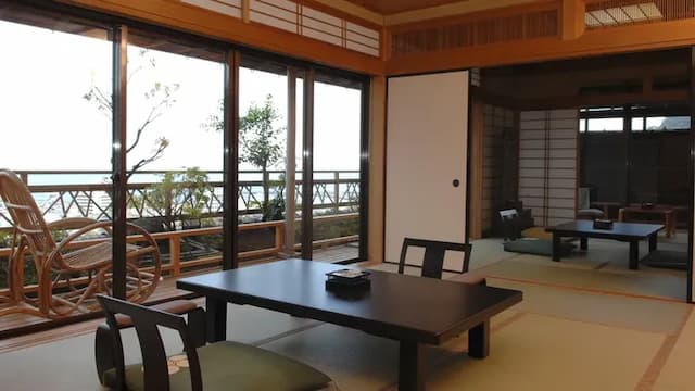 Japanese-style room 12.5 tatami mats ~ Tsukimidai terrace [Open-air bath with free-flowing hot spring]/Guest room *This is an image