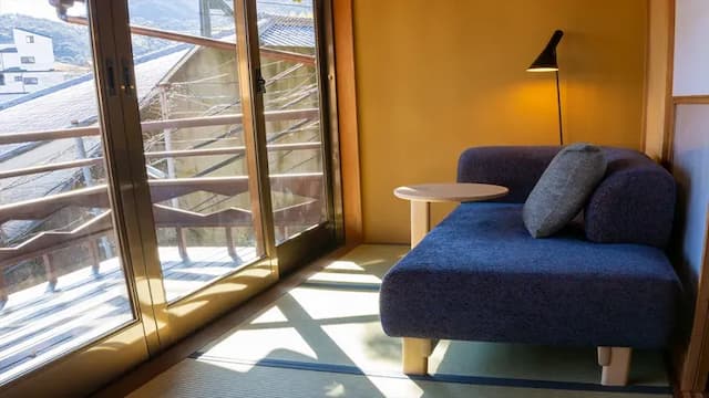 10 tatami Japanese-style room + indoor hot spring bath + private dining room + terrace