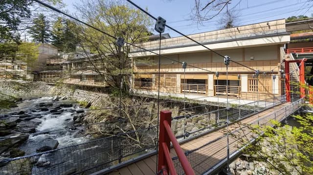 Kikuya Ryokan (ex Yukairo Kikuya)-[Bettei Water Storyteller/Small double 21 square meters] Semi-open-air bath [Semi-double room] [Non-smoking] [River view]-6