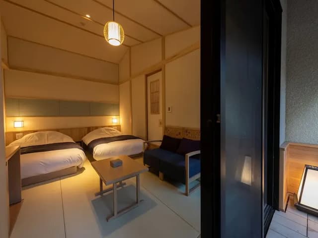 [Bettei/water storyteller/river side/twin 27m2] Hot spring bath (non-smoking) -No smoking on the indoor terrace -Reception, restaurant, and large public bath