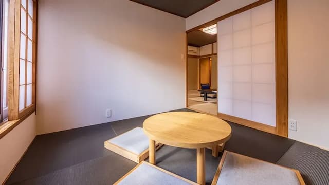Japanese style room 12 tatami mat twin + bed