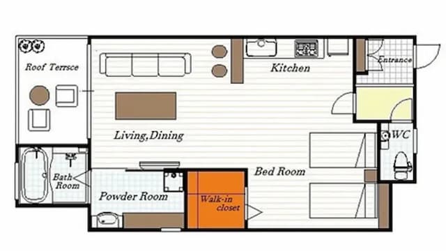 ザ・サンセットビレッジ沖縄北谷-スカイ デラックス ツインルーム シービュー 1LDK[部屋選択なし]-11