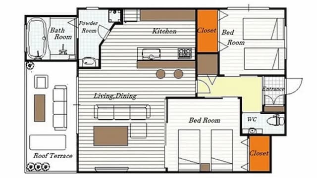 ザ・サンセットビレッジ沖縄北谷-シービューウィング デラックスツインルーム 2LDK [部屋選択なし]-11