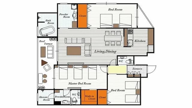 ザ・サンセットビレッジ沖縄北谷-最上階 ラグジュアリーオーシャンスイート 3LDK【部屋選択なし】-11