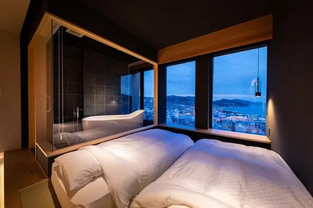 長崎飯店｜立山夜景/長崎車站開車10分/近諏訪神社-牡丹和洋室【不挑房】-4